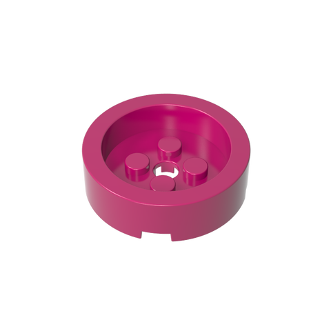 Gobricks,Brick Round 4 x 4 with Recessed Center,68325