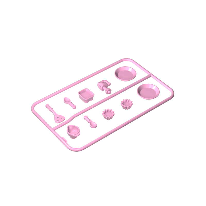 Gobricks,Doll Kitchenware Plates,gds90096