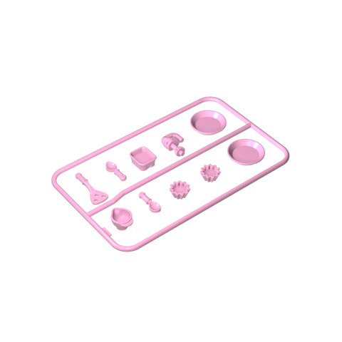 Gobricks,Doll Kitchenware Plates,gds90096