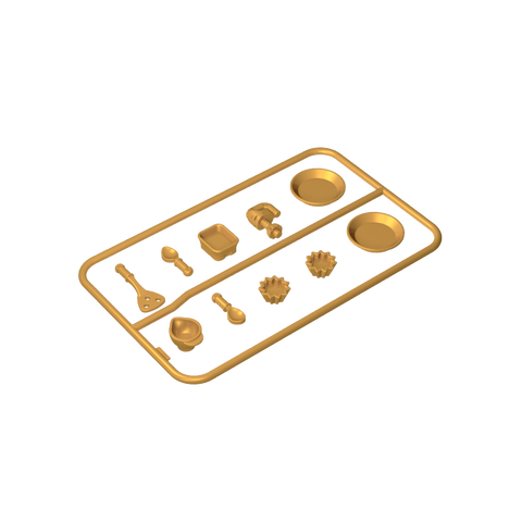 Gobricks,Doll Kitchenware Plates,gds90096