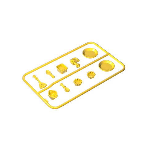 Gobricks,Doll Kitchenware Plates,gds90096