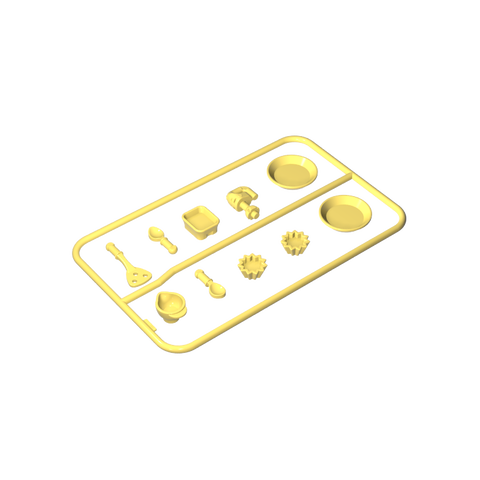 Gobricks,Doll Kitchenware Plates,gds90096