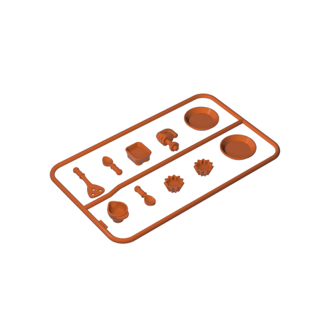 Gobricks,Doll Kitchenware Plates,gds90096