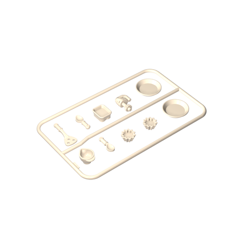 Gobricks,Doll Kitchenware Plates,gds90096