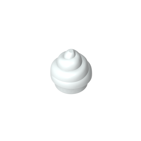 Gobricks,Plate Round 1 x 1 Swirled Top/ Poo,53119
