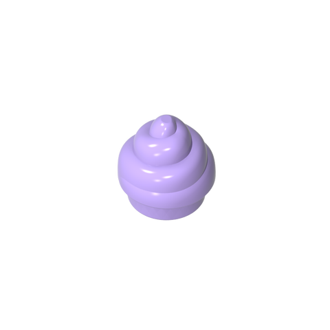Gobricks,Plate Round 1 x 1 Swirled Top/ Poo,53119