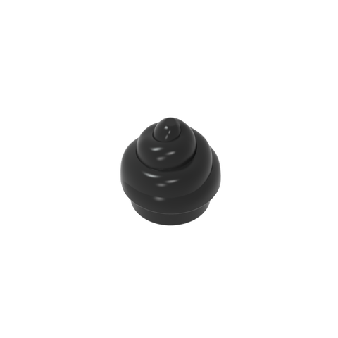Gobricks,Plate Round 1 x 1 Swirled Top/ Poo,53119