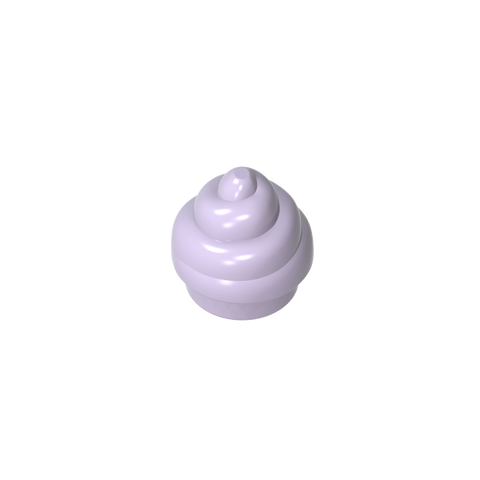Gobricks,Plate Round 1 x 1 Swirled Top/ Poo,53119