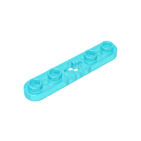 Gobricks,Technic Plate 1 x 5 with Smooth Ends, 4 Studs and Centre Axle Hole,32124,50029
