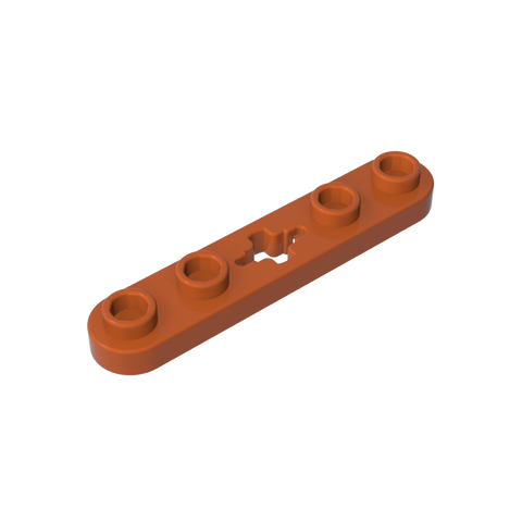 Gobricks,Technic Plate 1 x 5 with Smooth Ends, 4 Studs and Centre Axle Hole,32124,50029