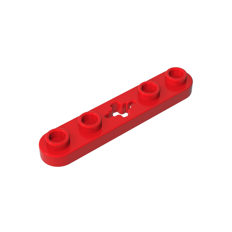 Gobricks,Technic Plate 1 x 5 with Smooth Ends, 4 Studs and Centre Axle Hole,32124,50029