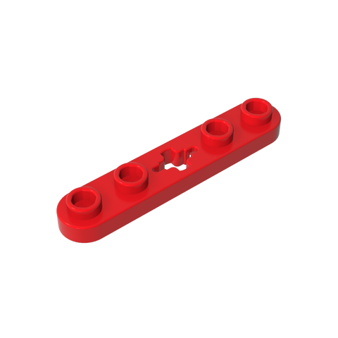 Gobricks,Technic Plate 1 x 5 with Smooth Ends, 4 Studs and Centre Axle Hole,32124,50029