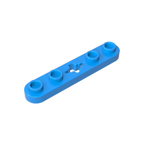 Gobricks,Technic Plate 1 x 5 with Smooth Ends, 4 Studs and Centre Axle Hole,32124,50029
