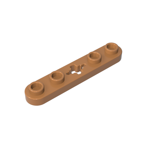 Gobricks,Technic Plate 1 x 5 with Smooth Ends, 4 Studs and Centre Axle Hole,32124,50029