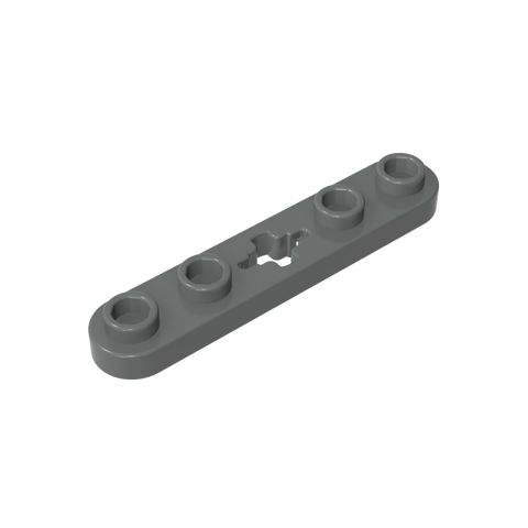 Gobricks,Technic Plate 1 x 5 with Smooth Ends, 4 Studs and Centre Axle Hole,32124,50029