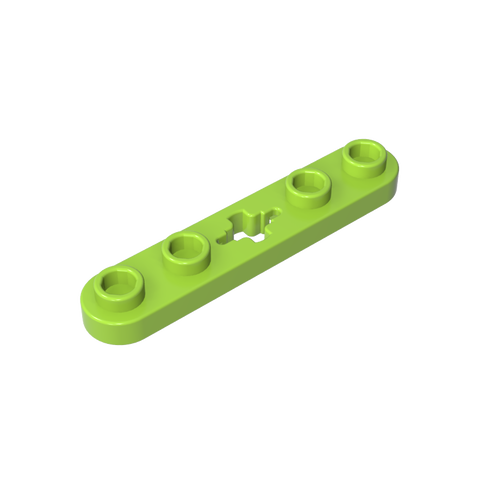 Gobricks,Technic Plate 1 x 5 with Smooth Ends, 4 Studs and Centre Axle Hole,32124,50029