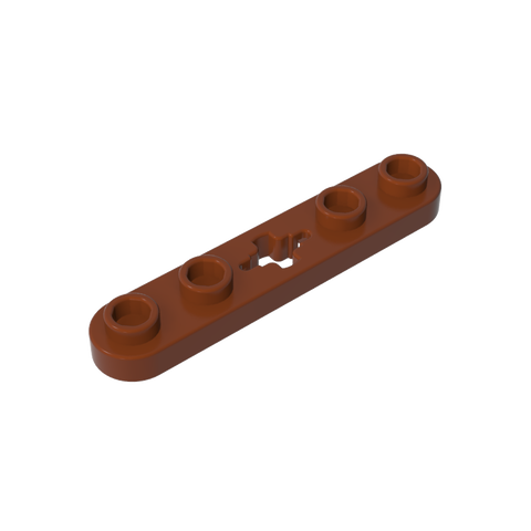 Gobricks,Technic Plate 1 x 5 with Smooth Ends, 4 Studs and Centre Axle Hole,32124,50029