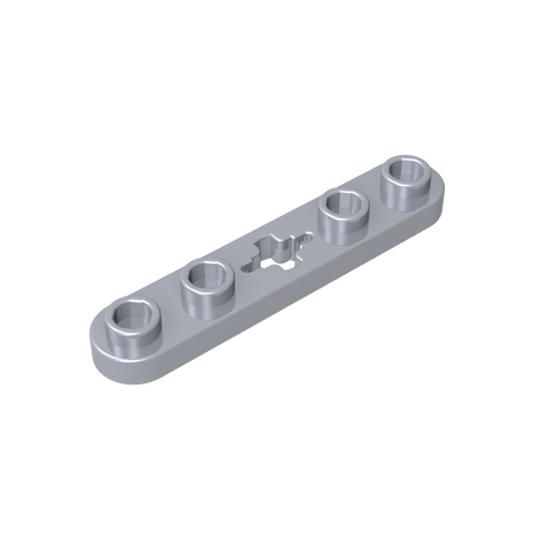 Gobricks,Technic Plate 1 x 5 with Smooth Ends, 4 Studs and Centre Axle Hole,32124,50029