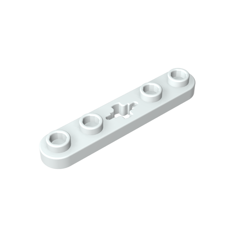 Gobricks,Technic Plate 1 x 5 with Smooth Ends, 4 Studs and Centre Axle Hole,32124,50029