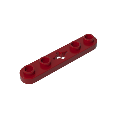 Gobricks,Technic Plate 1 x 5 with Smooth Ends, 4 Studs and Centre Axle Hole,32124,50029
