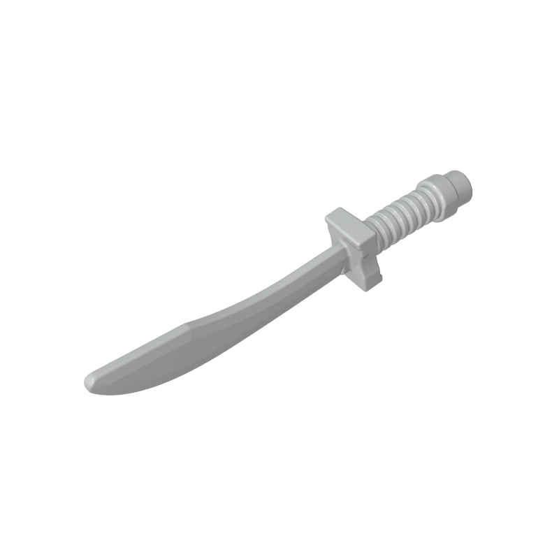 Gobricks,Weapon Sword/ Saber with Curved Blade and Hilt,25111