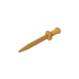 Gobricks,Weapon Sword with Thin Crossguard (Roman Gladius),95673