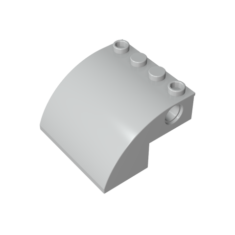 Gobricks,Slope Curved 4 x 4 x 2 with Holes,61487