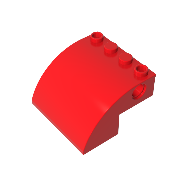 Gobricks,Slope Curved 4 x 4 x 2 with Holes,61487