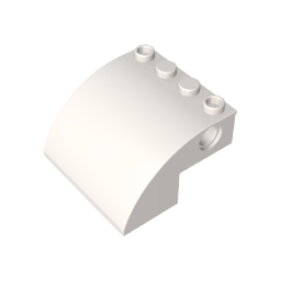 Gobricks,Slope Curved 4 x 4 x 2 with Holes,61487