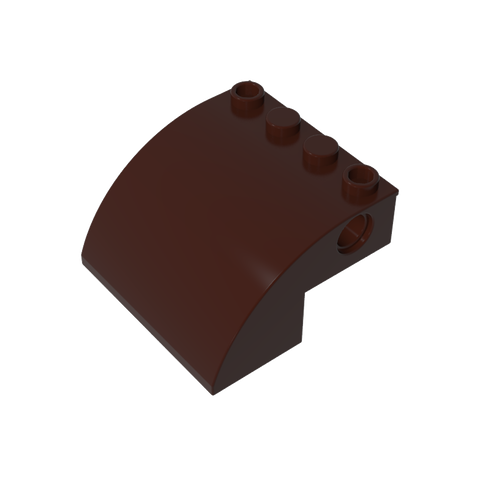 Gobricks,Slope Curved 4 x 4 x 2 with Holes,61487