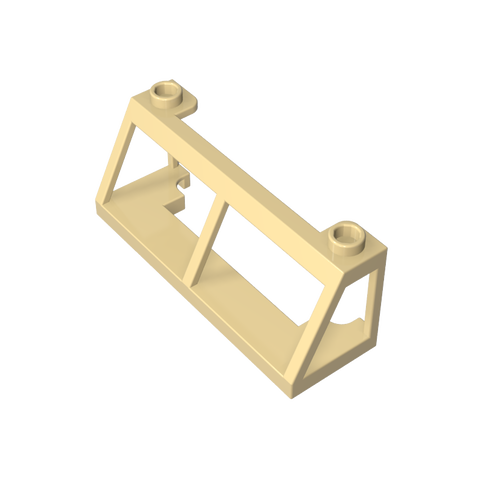 Gobricks,Windscreen 2 x 6 x 2 Train without Glass,13760