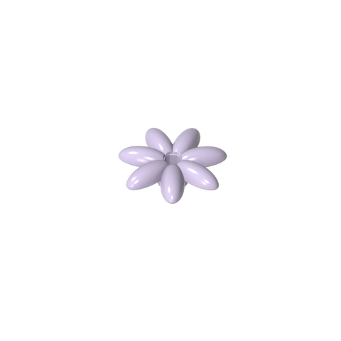 Gobricks,Plant, Outdoor Accessory Kit, Flower with 7 Thin Petals and Pin,95832,93081e