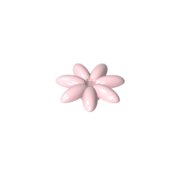 Gobricks,Plant, Outdoor Accessory Kit, Flower with 7 Thin Petals and Pin,95832,93081e