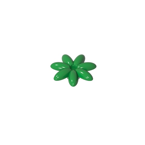 Gobricks,Plant, Outdoor Accessory Kit, Flower with 7 Thin Petals and Pin,95832,93081e