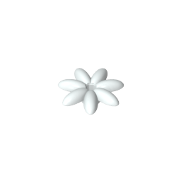 Gobricks,Plant, Outdoor Accessory Kit, Flower with 7 Thin Petals and Pin,95832,93081e