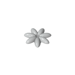 Gobricks,Plant, Outdoor Accessory Kit, Flower with 7 Thin Petals and Pin,95832,93081e