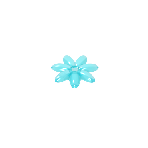 Gobricks,Plant, Outdoor Accessory Kit, Flower with 7 Thin Petals and Pin,95832,93081e