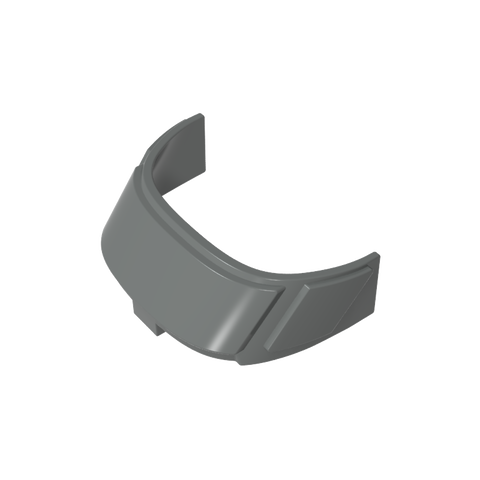 Gobricks,Glass for Aircraft Fuselage Curved Forward 6 x 10 Top,87612