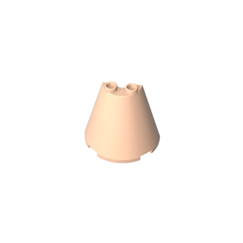 Gobricks,Cone Half 2 x 4 x 3,38317