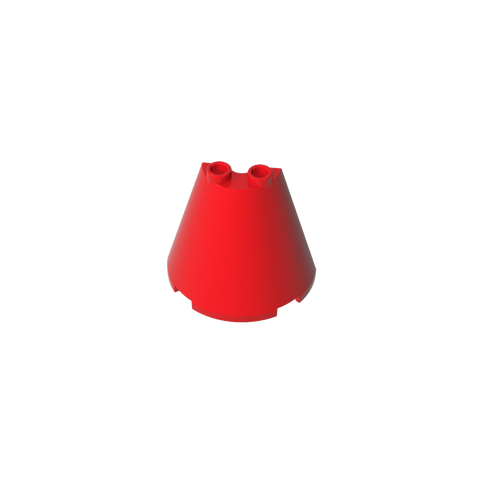 Gobricks,Cone Half 2 x 4 x 3,38317