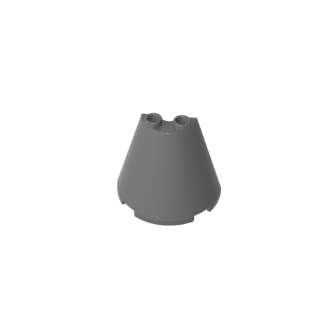Gobricks,Cone Half 2 x 4 x 3,38317