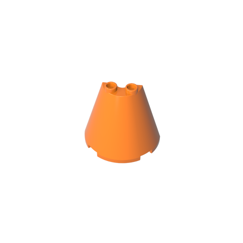 Gobricks,Cone Half 2 x 4 x 3,38317
