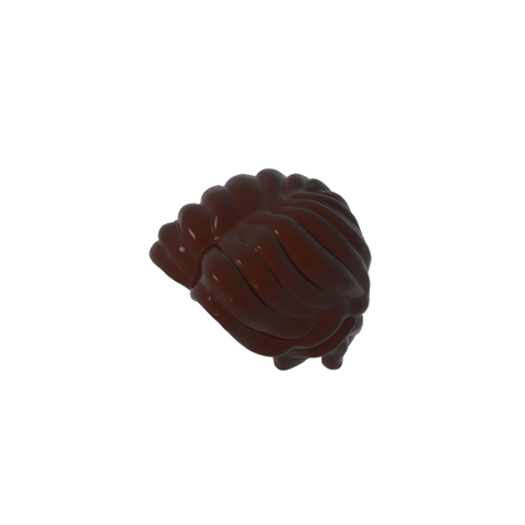 Gobricks,Minifig Hair Short Wavy with Center Part,26139