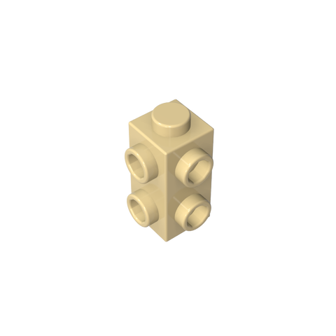 Gobricks,1x1x2 double sided brick with raised points,gds90140,gds90140-2