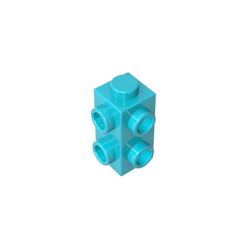 Gobricks,1x1x2 double sided brick with raised points,gds90140,gds90140-2