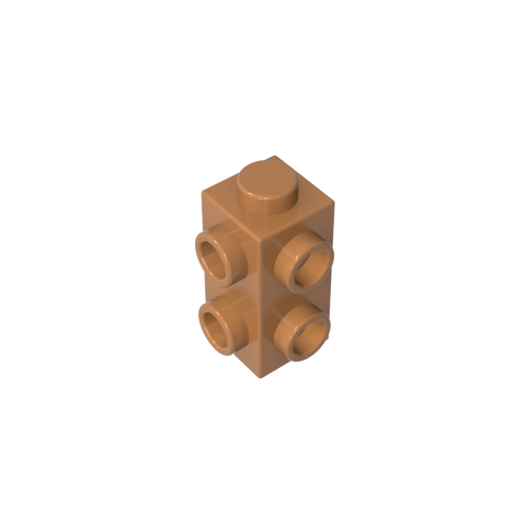 Gobricks,1x1x2 double sided brick with raised points,gds90140,gds90140-2