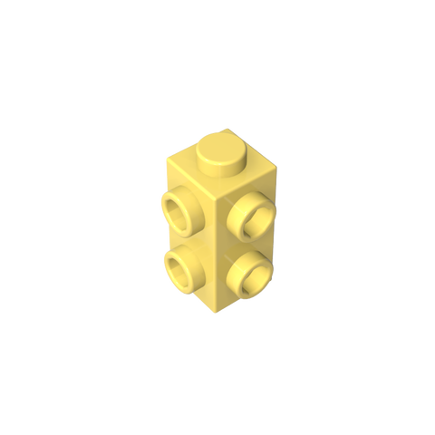 Gobricks,1x1x2 double sided brick with raised points,gds90140,gds90140-2