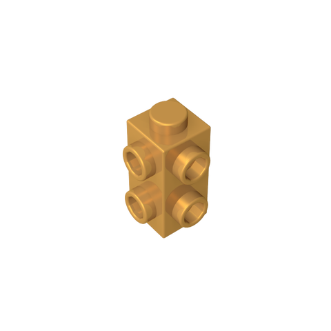Gobricks,1x1x2 double sided brick with raised points,gds90140,gds90140-2