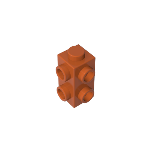 Gobricks,1x1x2 double sided brick with raised points,gds90140,gds90140-2