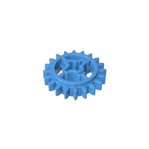 Gobricks,20 tooth gear with shaft hole,69779